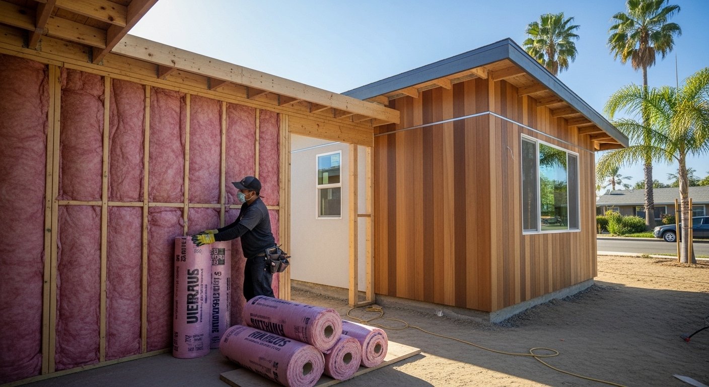 ADU & Addition Insulation work for improved comfort