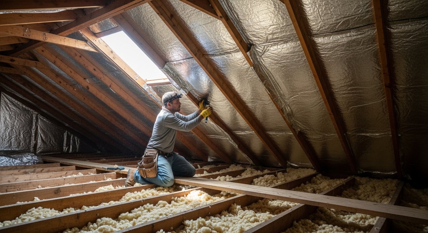 Attic Insulation & Radiant Barrier work for improved comfort