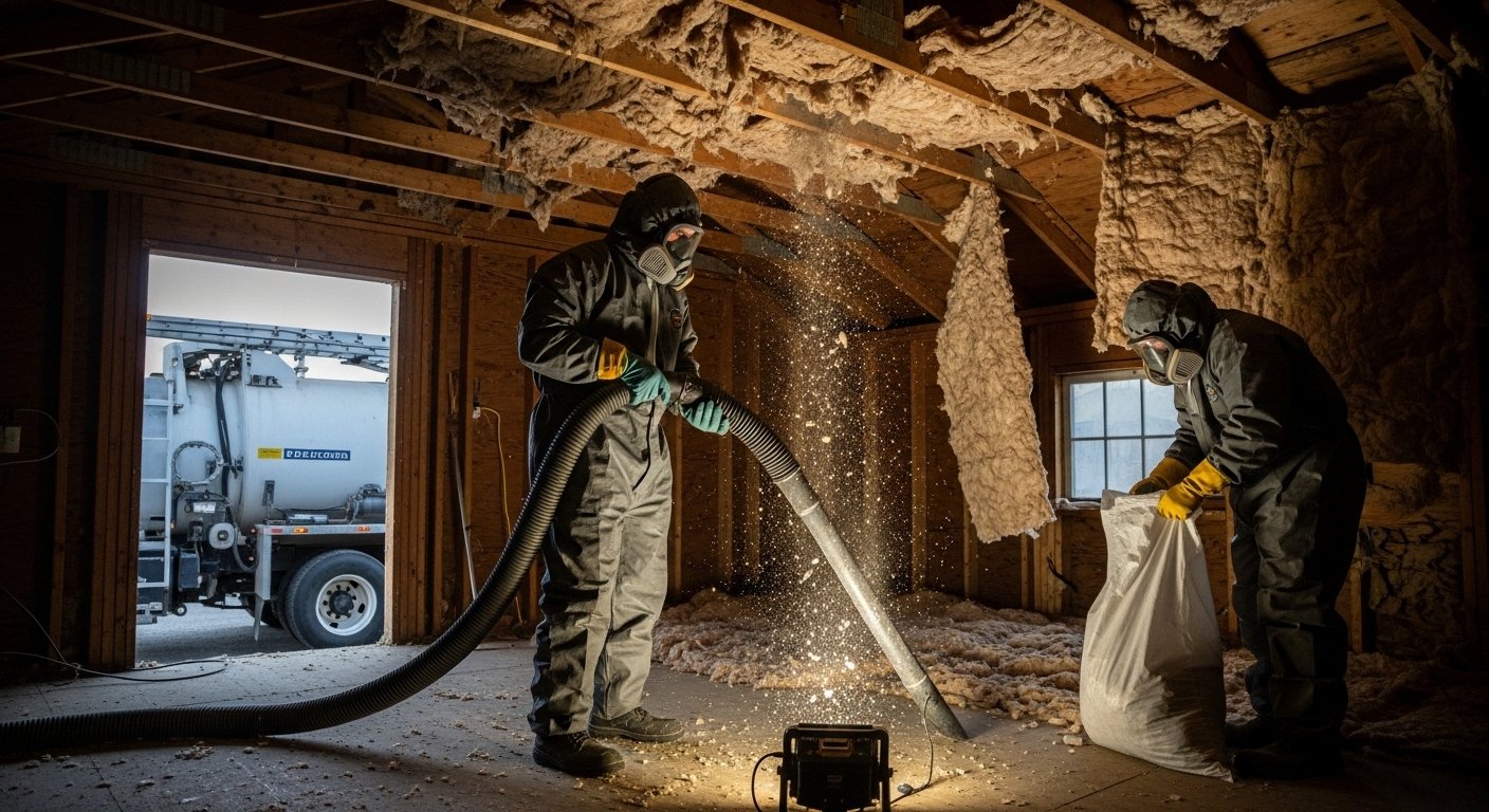 Insulation Removal & Attic Cleanup work for improved comfort