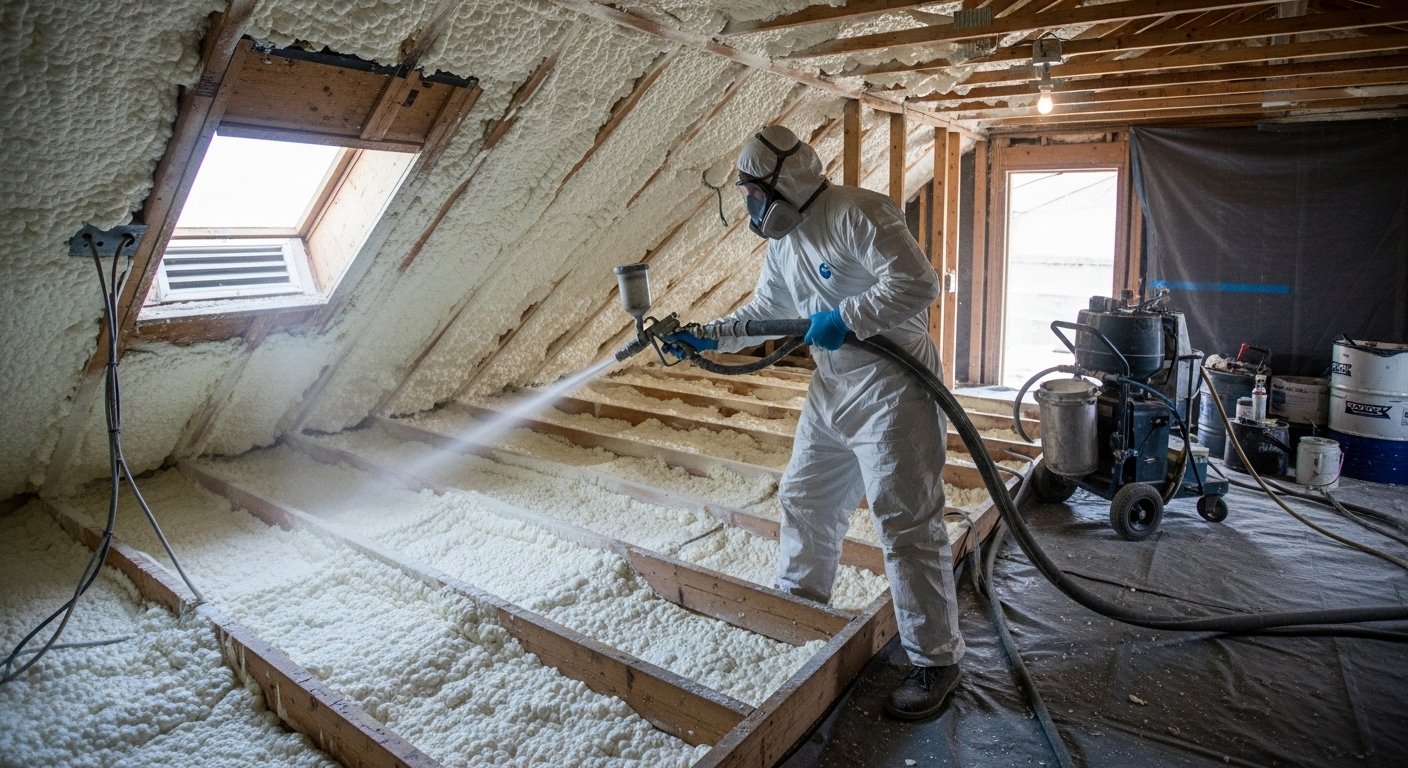 Closed-Cell Spray Foam work for improved comfort